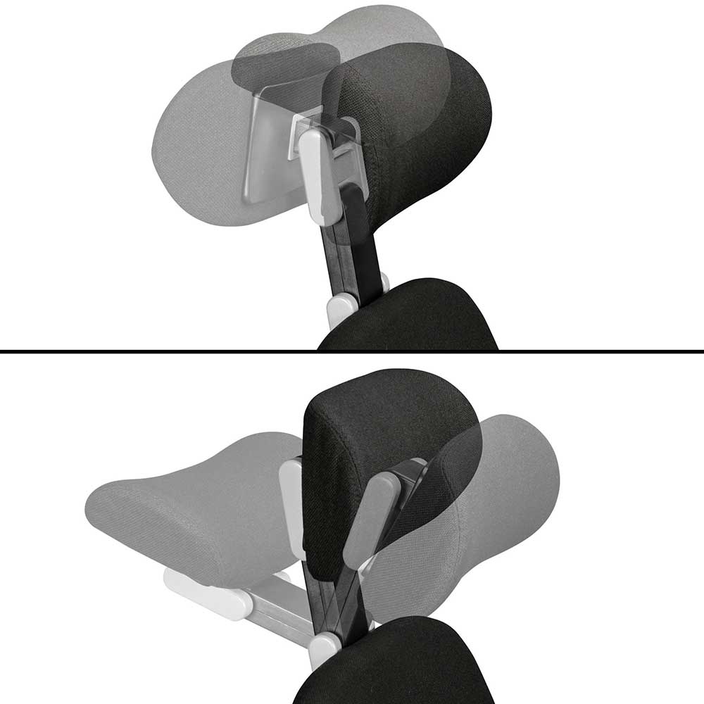 Hochlehner Bürostuhl Alleria mit verstellbaren Armlehnen und Kopfstütze