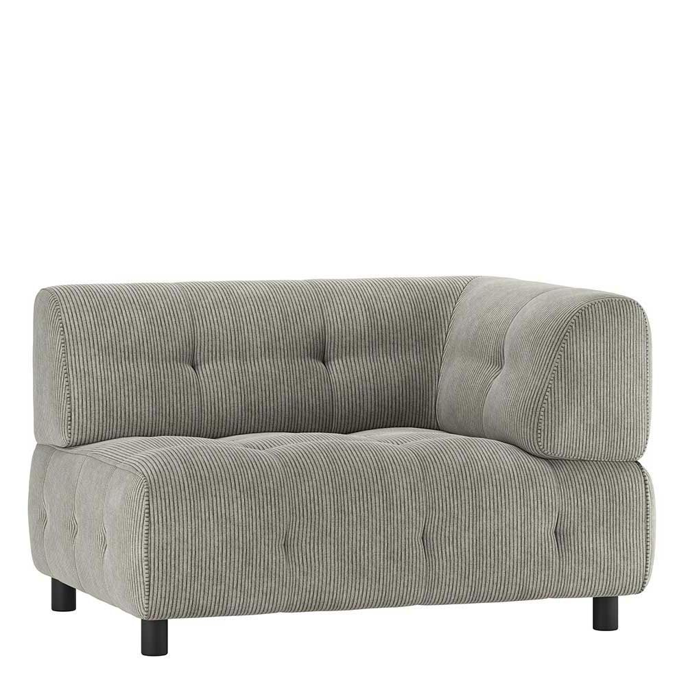 Sofa Element Cord rechts Catluma in Graugrün 122 cm breit