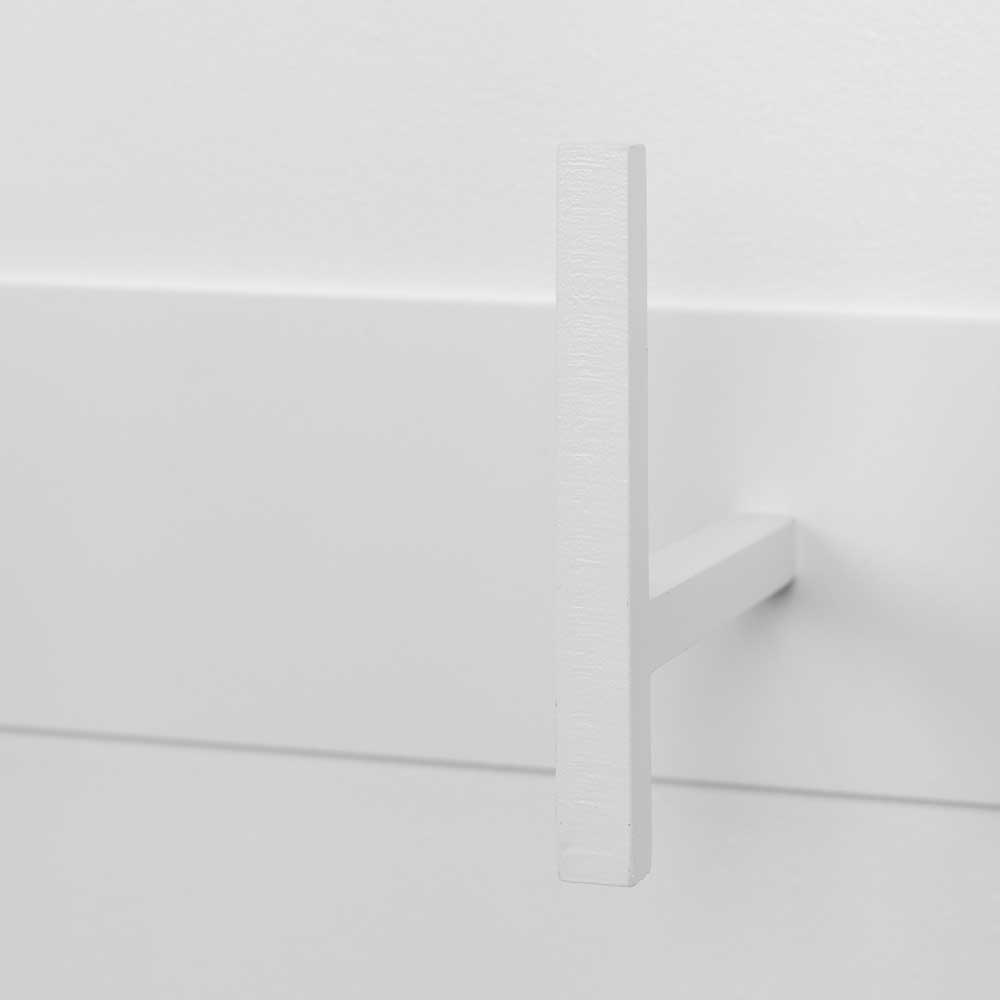 Weiße Garderobenhaken Raffinato aus Stahl modern