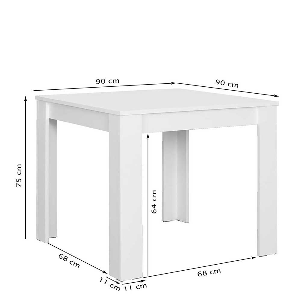 Sonoma-Eiche Küchen Tisch Sidervide melaminbeschichtet - 75 cm hoch