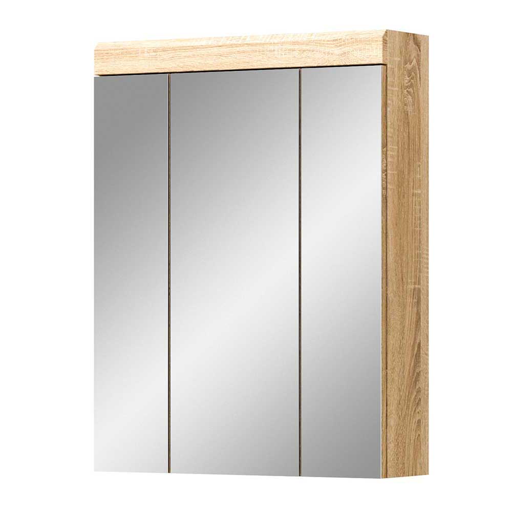 Badezimmerspiegelschrank Kwesina in Sonoma-Eiche - modernes Design