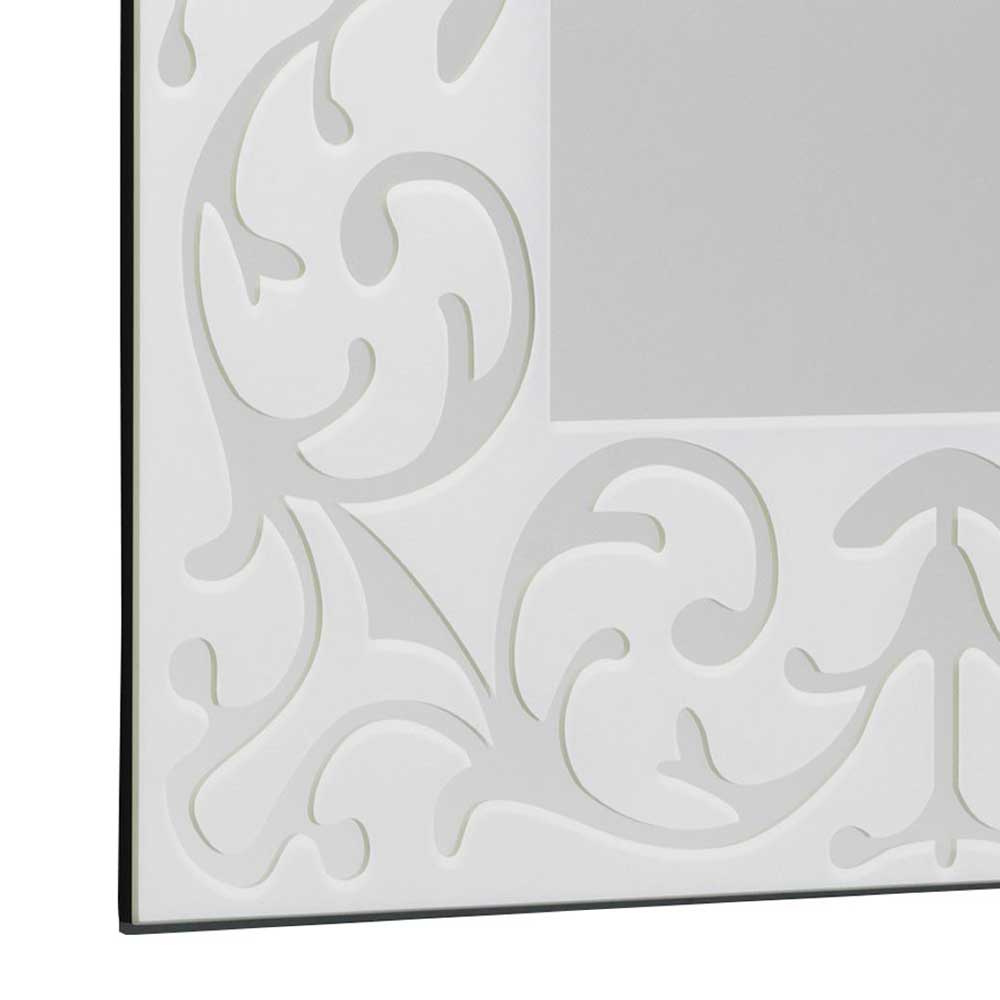 Barspiegel Salvani mit floralem Muster 80 cm breit