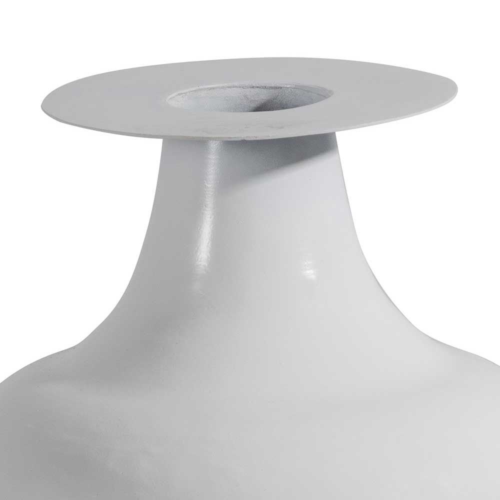 Skandi Design Metall Vasen Set Junction in Lichtgrau 38 cm hoch (2er Set)