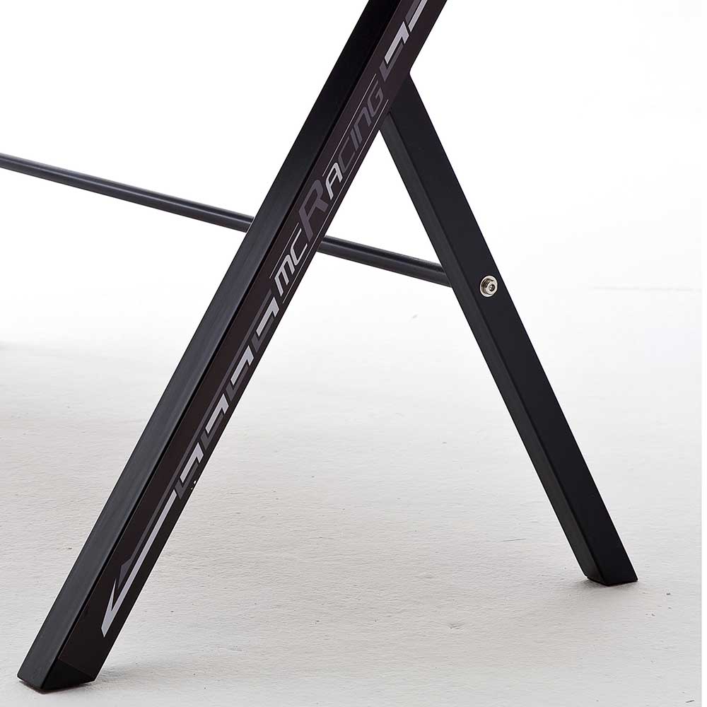 Design Schreibtisch Azuro in Schwarz mit LED Beleuchtung