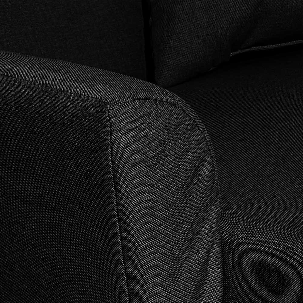 Big Sessel schwarz Stars aus Flachgewebe im Landhausstil