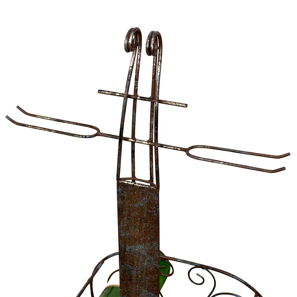 Flaschenregal Hambor in Cello Form Metall pulverbeschichtet