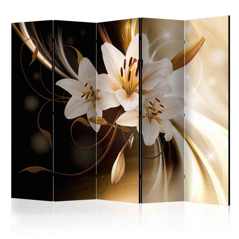 Paravent Calaccio mit weißen Lilien 225 cm breit