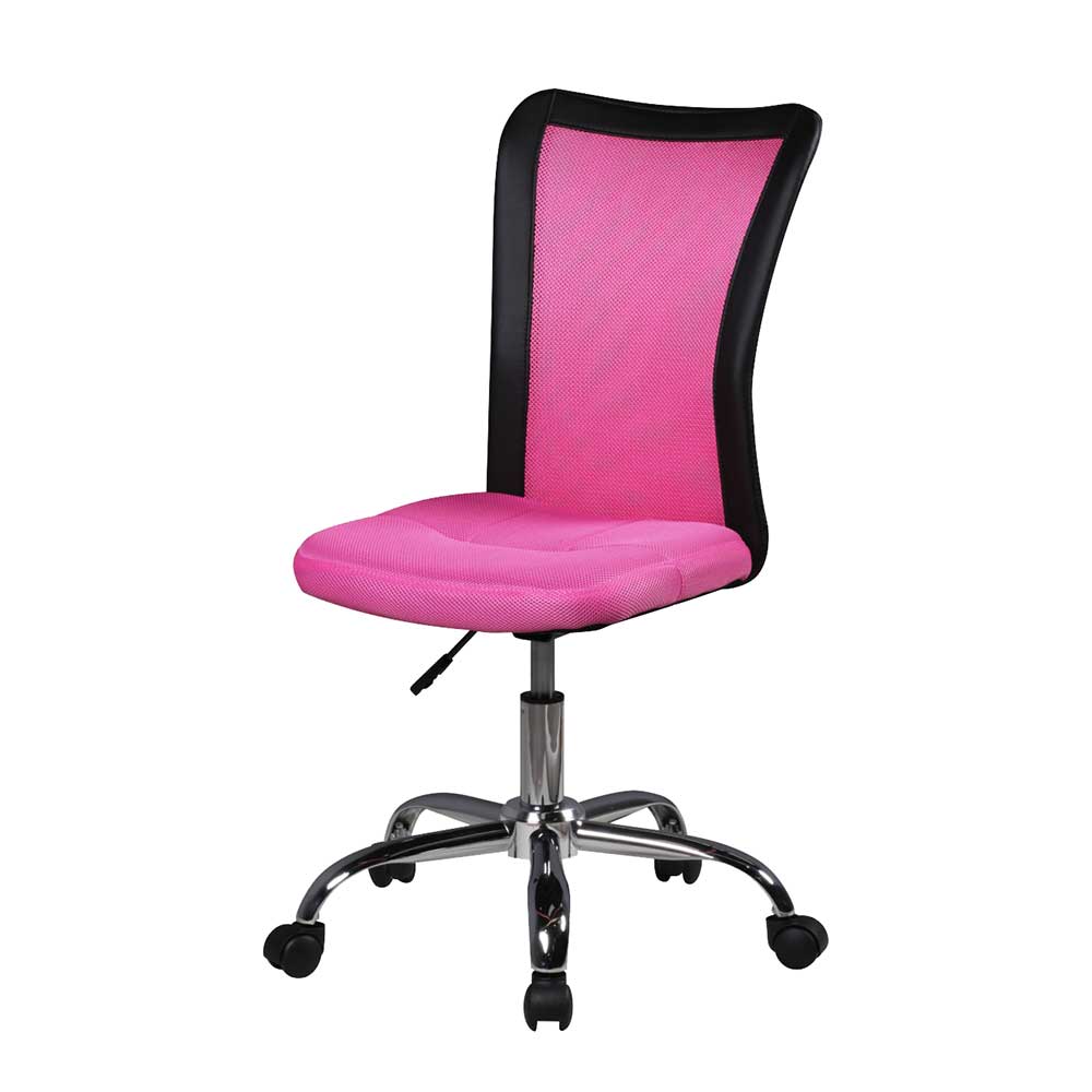 Schreibtischstuhl Mädchen Flenco in Pink und Schwarz