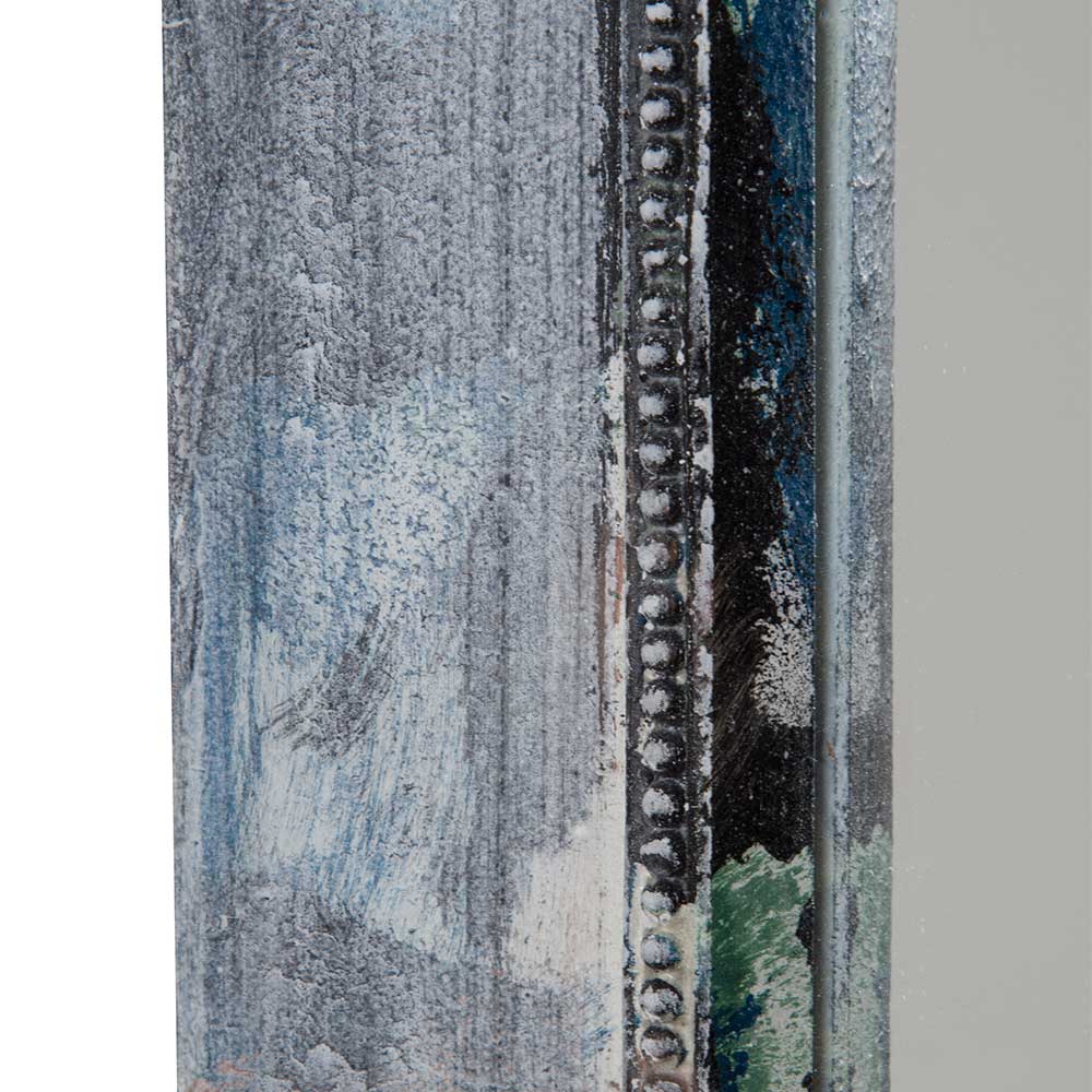Shabby Chic Spiegel Esparta in Holz Grey Wash 50 cm hoch