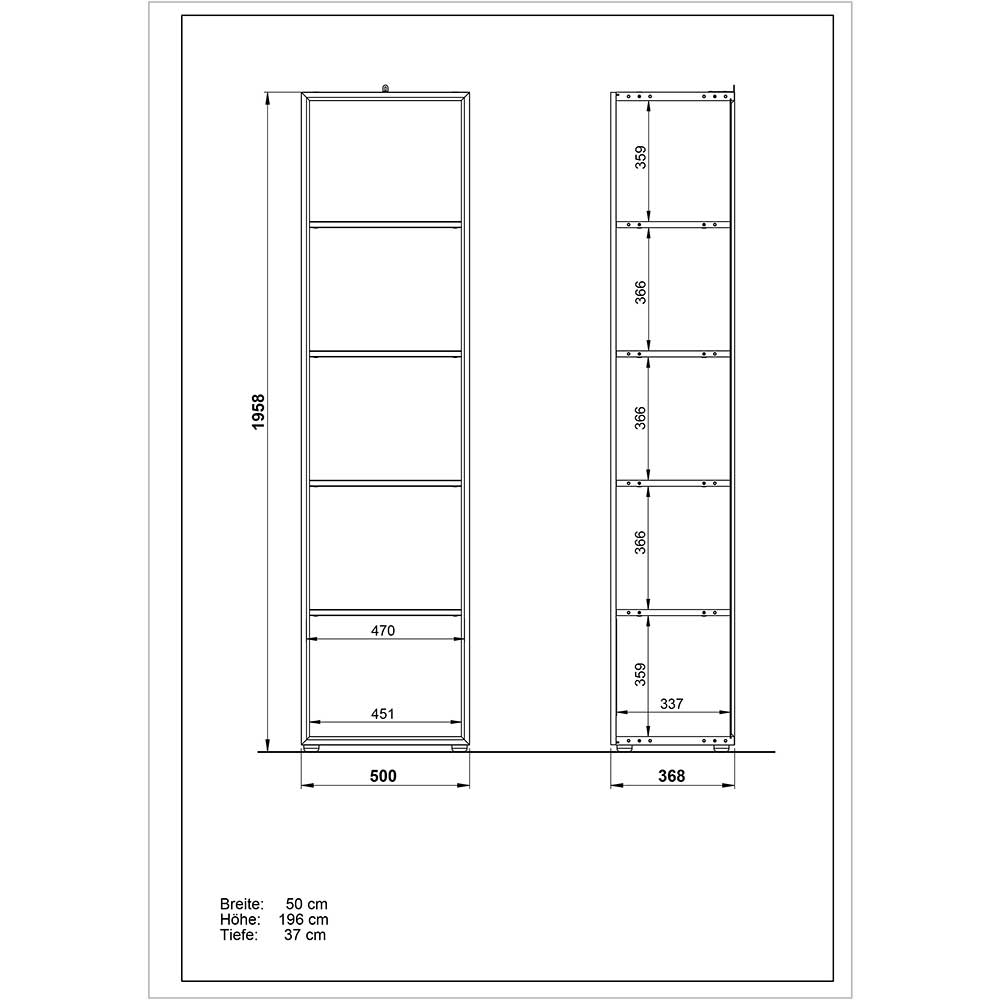 Büroausstattung Lixendra in Weiß und Wildeiche Optik mit Glas beschichtet (achtteilig)