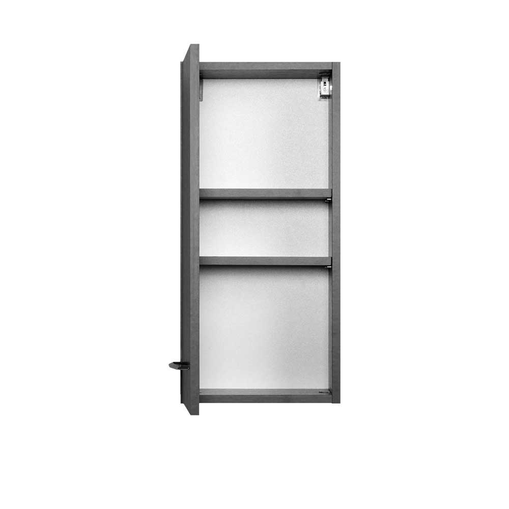 Badezimmer Kombination Lahabana in Grau mit LED Beleuchtung (fünfteilig)