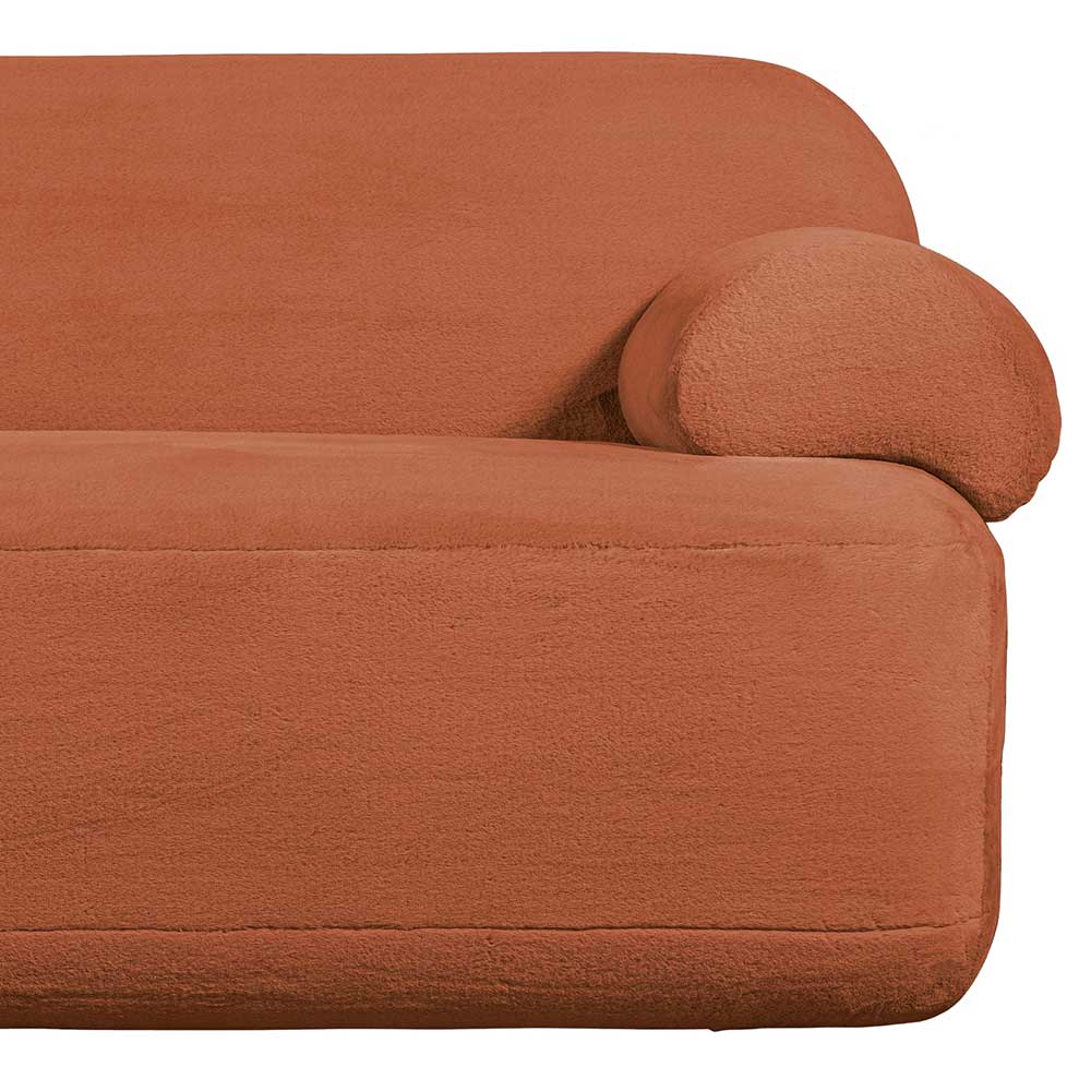 Zweisitzer Sofa Polar in modernem Design - Rostfarben