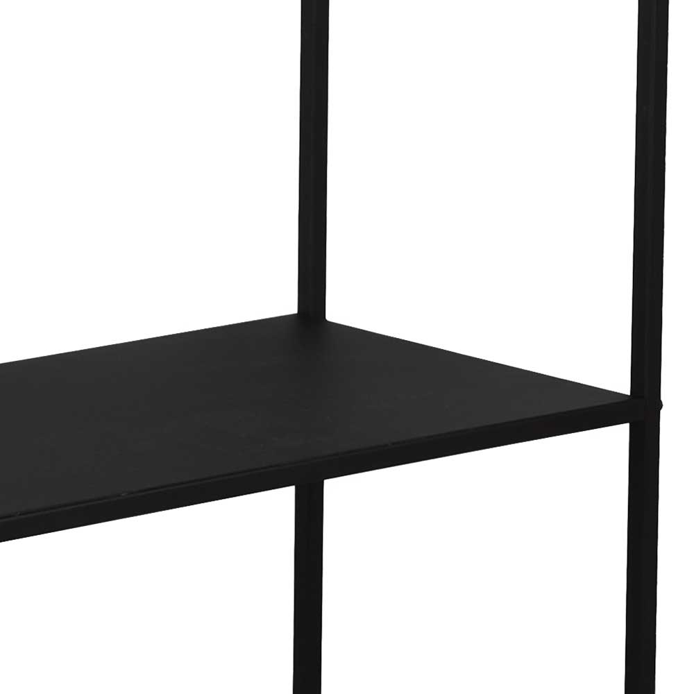 Tischkonsole Avril mit Metall Oberfläche in Schwarz