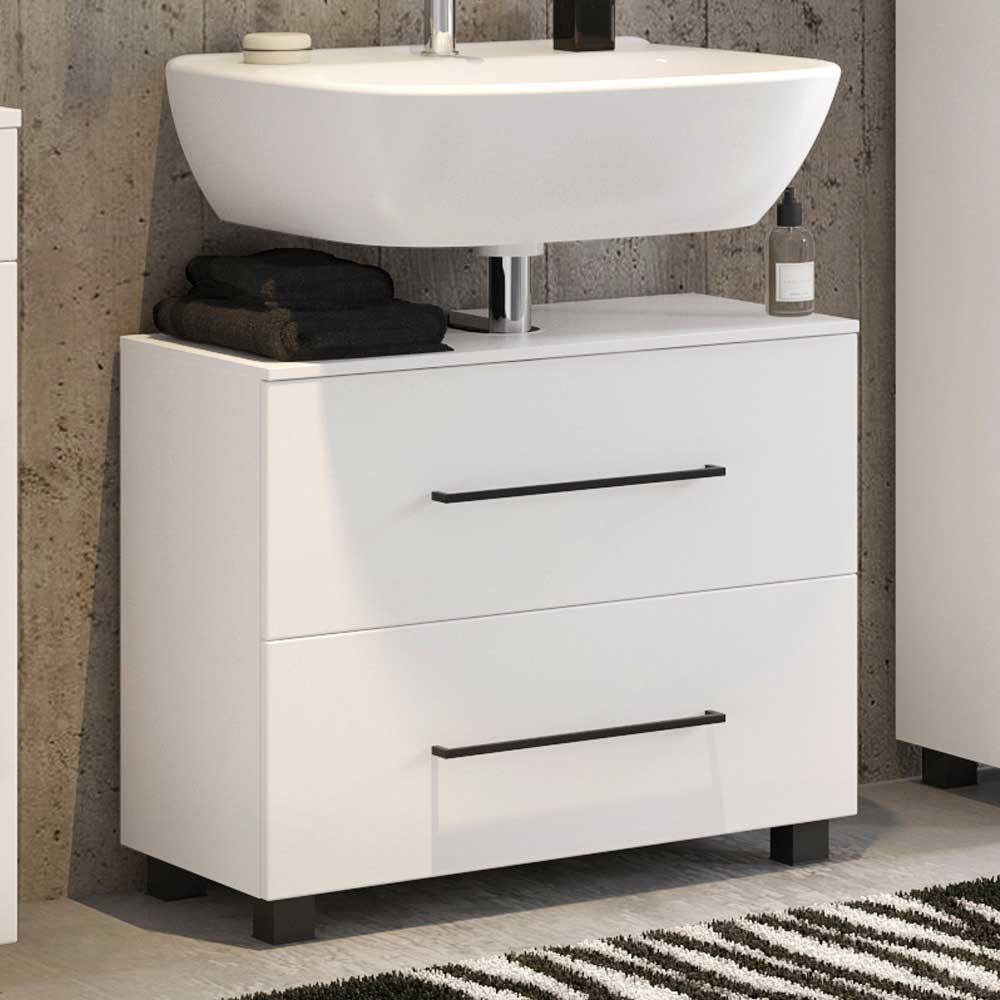 Waschtischschrank Bevario in Weiß 70 cm breit