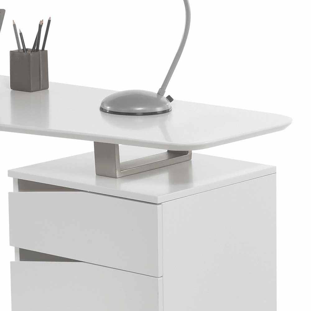 Schreibtisch Infermo in Weiß 150 cm modern