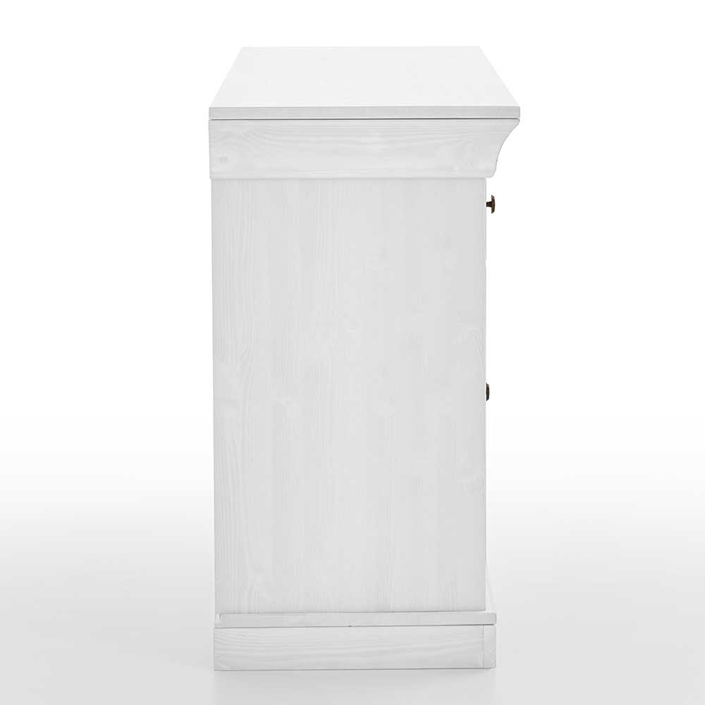 Weißes Sideboard Marcello im Landhausstil 144 cm breit