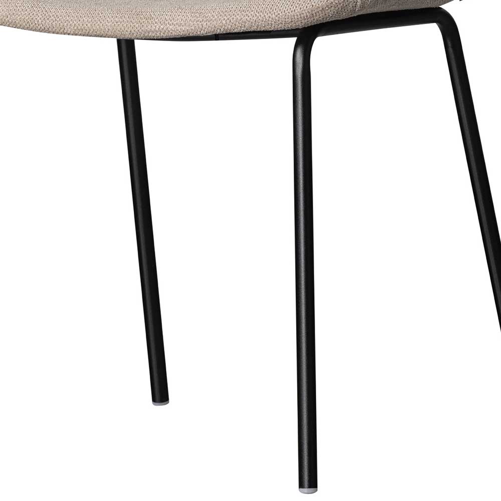 Esstisch Stühle modern Circiut mit Armlehnen und Gestell aus Metall (2er Set)