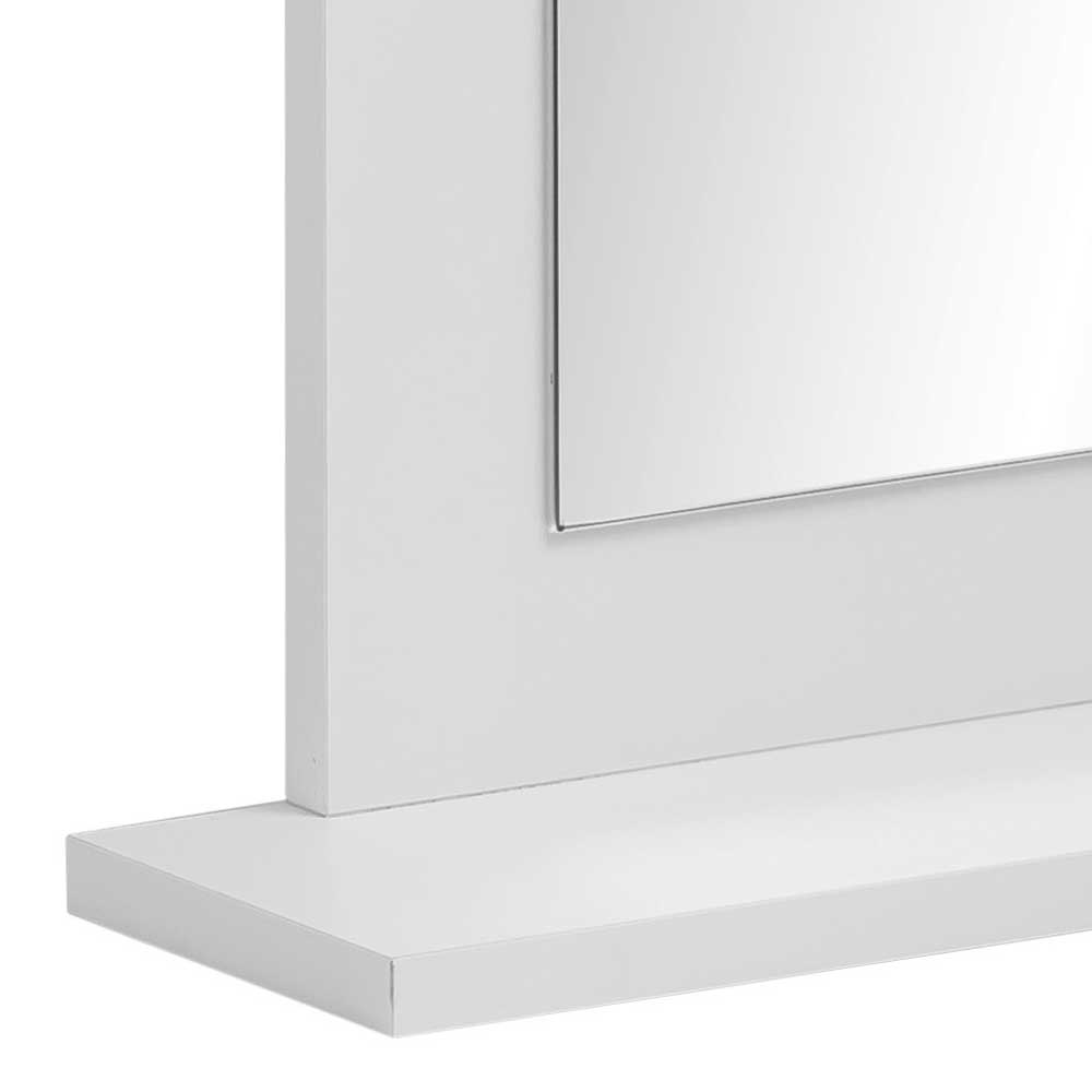 Badspiegel Fistrius mit Ablage Rahmen weiß