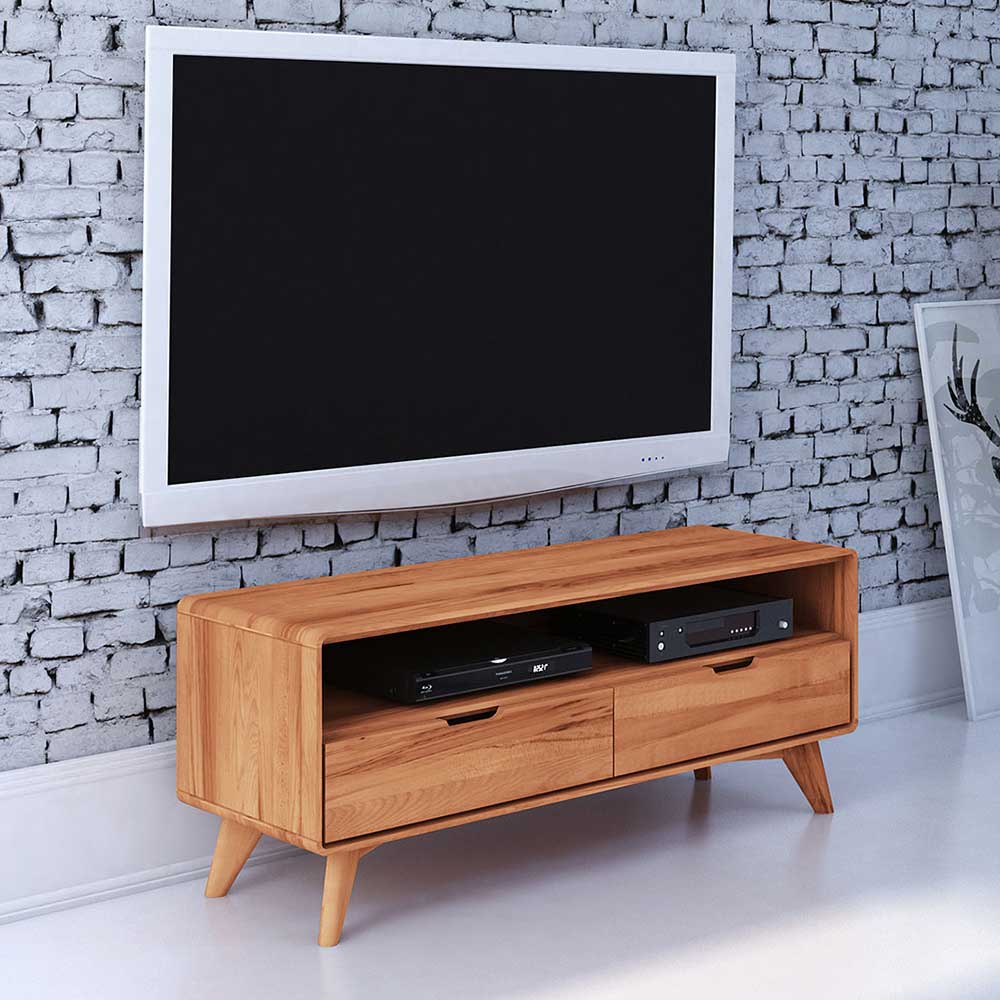 TV Lowboard Stenov aus Kernbuche Massivholz 120 cm breit
