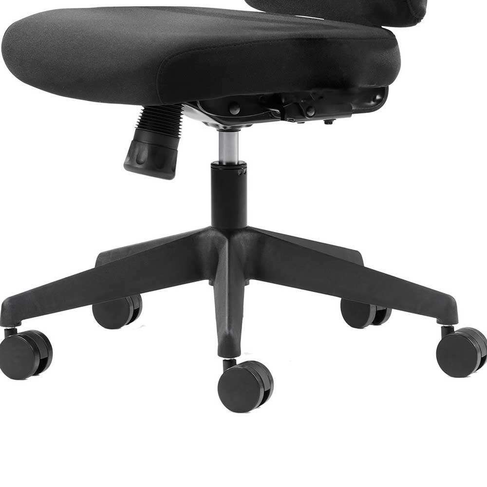 Schreibtischstuhl Malentra in Schwarz mit höhenverstellbarem Sitz