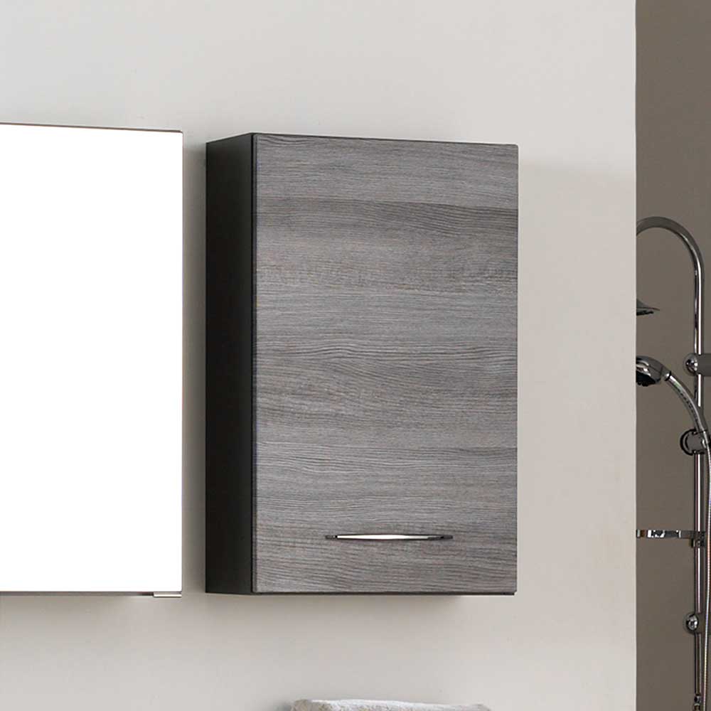 Badezimmer Hängeschrank Blacingos in Grau 40 cm breit