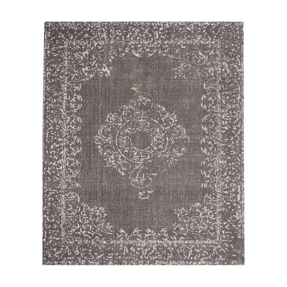 Teppich Bennetto in Grau Webstoff orientalisch gemustert