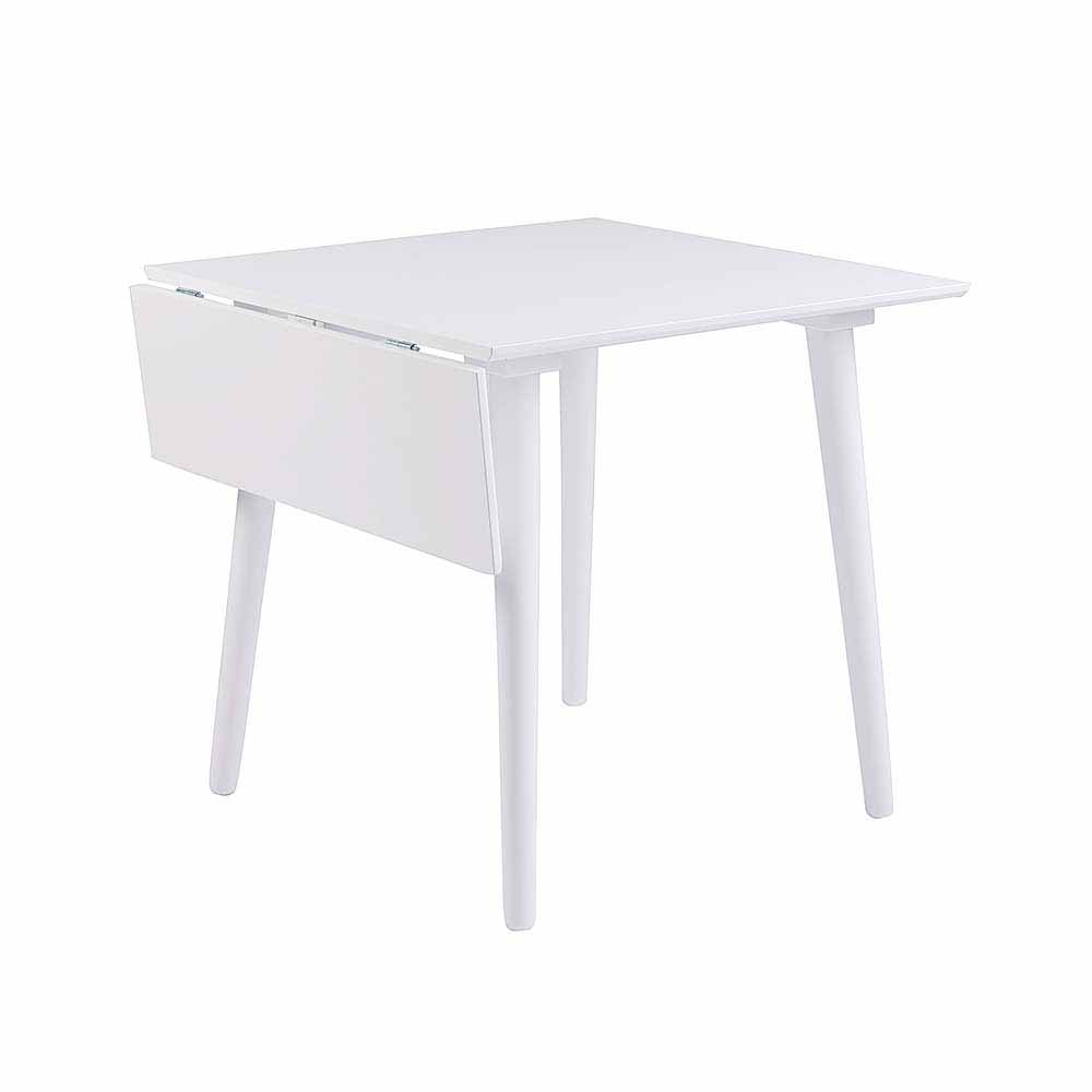 Esstisch Borgas in Weiß mit klappbarer Tischplatte