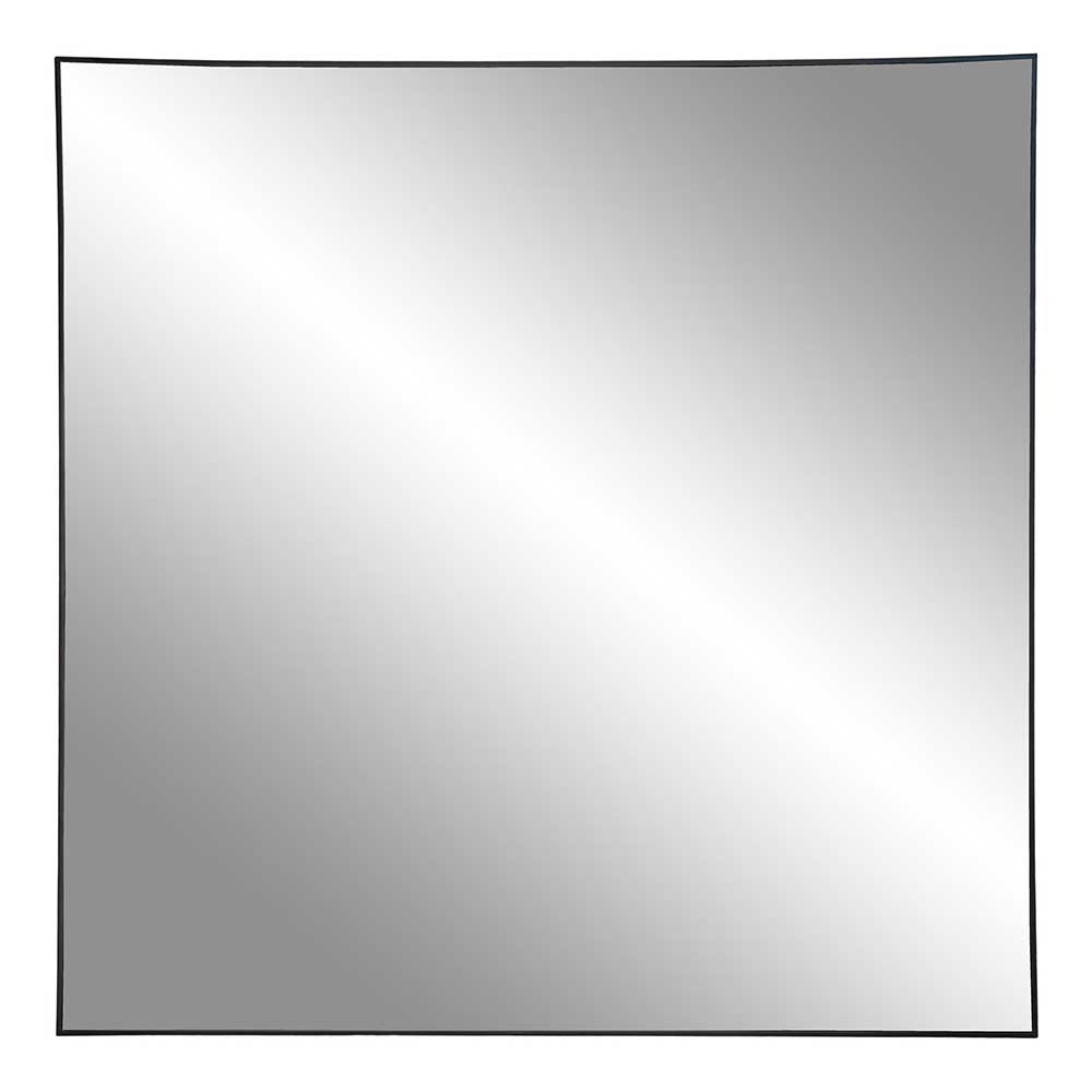 Quadratischer Wandspiegel Acsion in Schwarz 60 cm breit