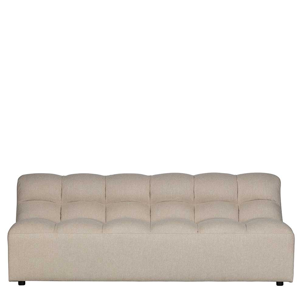 Wohnzimmer Couch Maganda in Beige Stoff mit 57 cm Sitztiefe