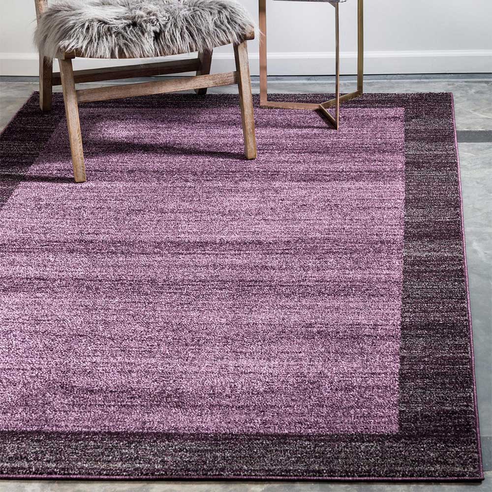 Kurzflor Teppich Baltimoore in Violett - modernes Design
