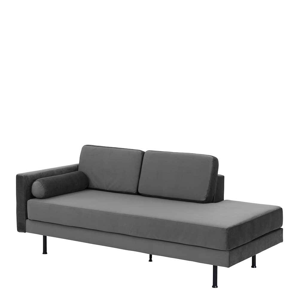 Wohnzimmer Couch Pharina in modernem Design mit Fußgestell aus Metall