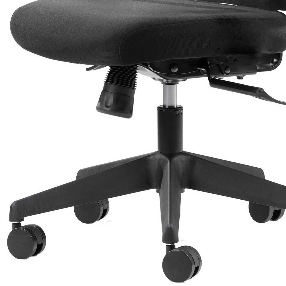 Schreibtischstuhl Zanoas mit hoher Lehne und Lendenwirbelstütze