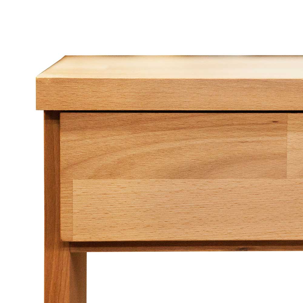 Schreibtisch Rusanno aus Buche Massivholz mit Schubladen