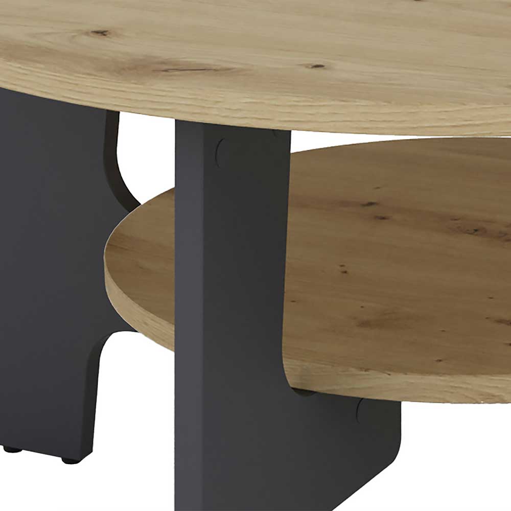 Runder Wohnzimmer Tisch Gracia 80 cm Durchmesser in modernem Design