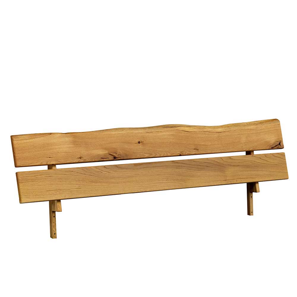 Holzbettgestell Merdia aus Wildeiche Massivholz mit 40 cm Einstiegshöhe