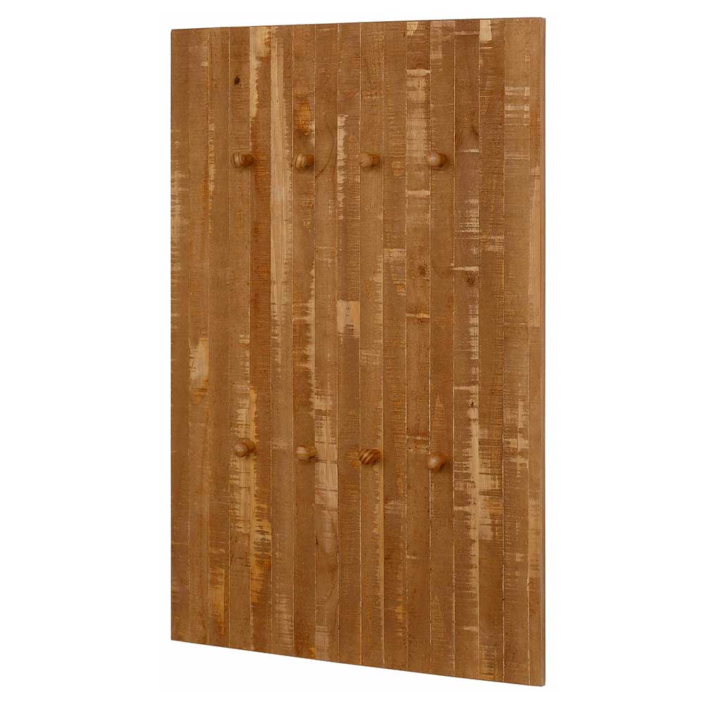 Holzgarderobe Rimmini aus Kiefer Massivholz mit 8 Kleiderhaken