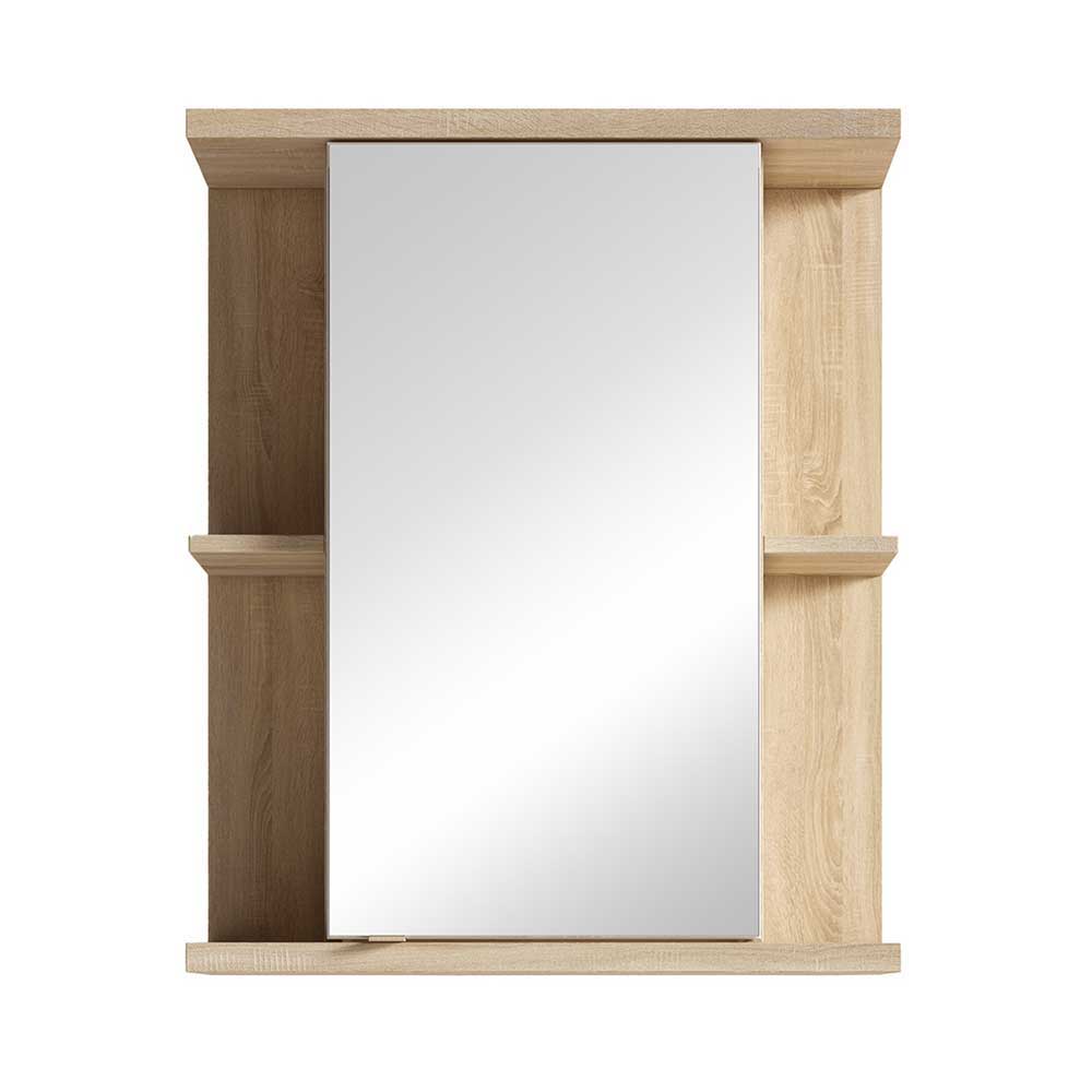 60 breit Badezimmer Spiegelschrank Evinele Sonoma-Eiche cm in