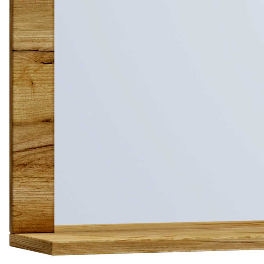 Badmöbel-Set Holzoptik Cudalo für die Wandmontage 114 cm breit (dreiteilig)