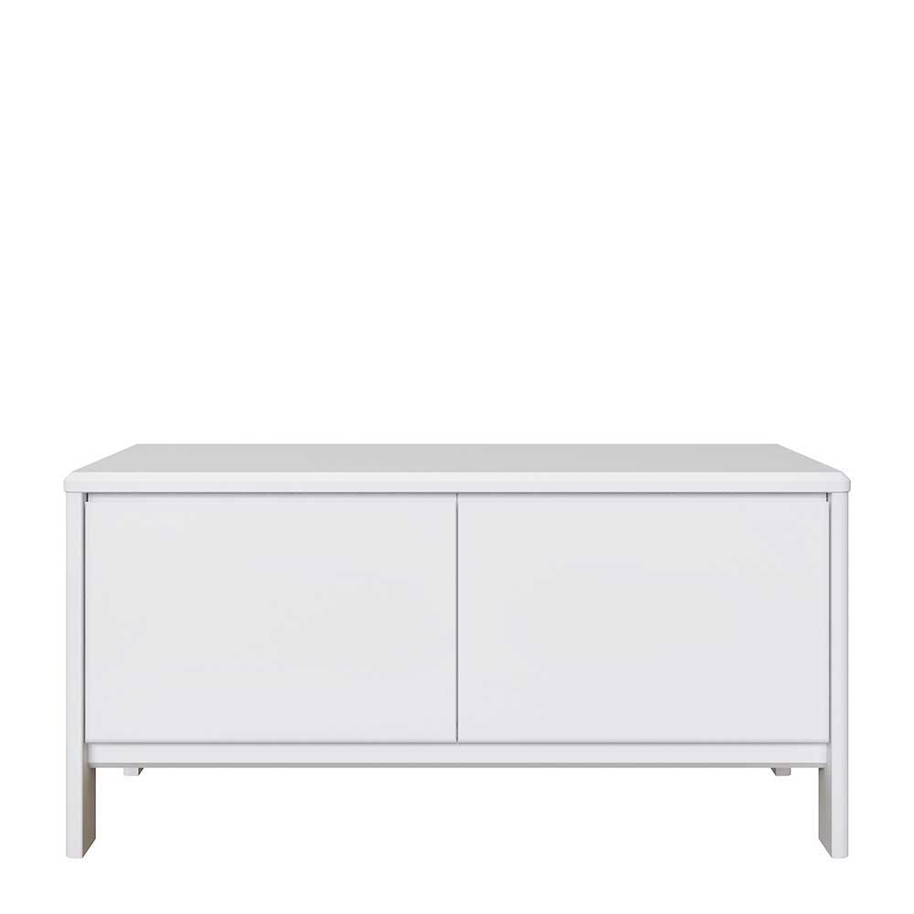 Weiße Garderobenmöbel Sanakas aus Kiefer Massivholz modern (vierteilig)