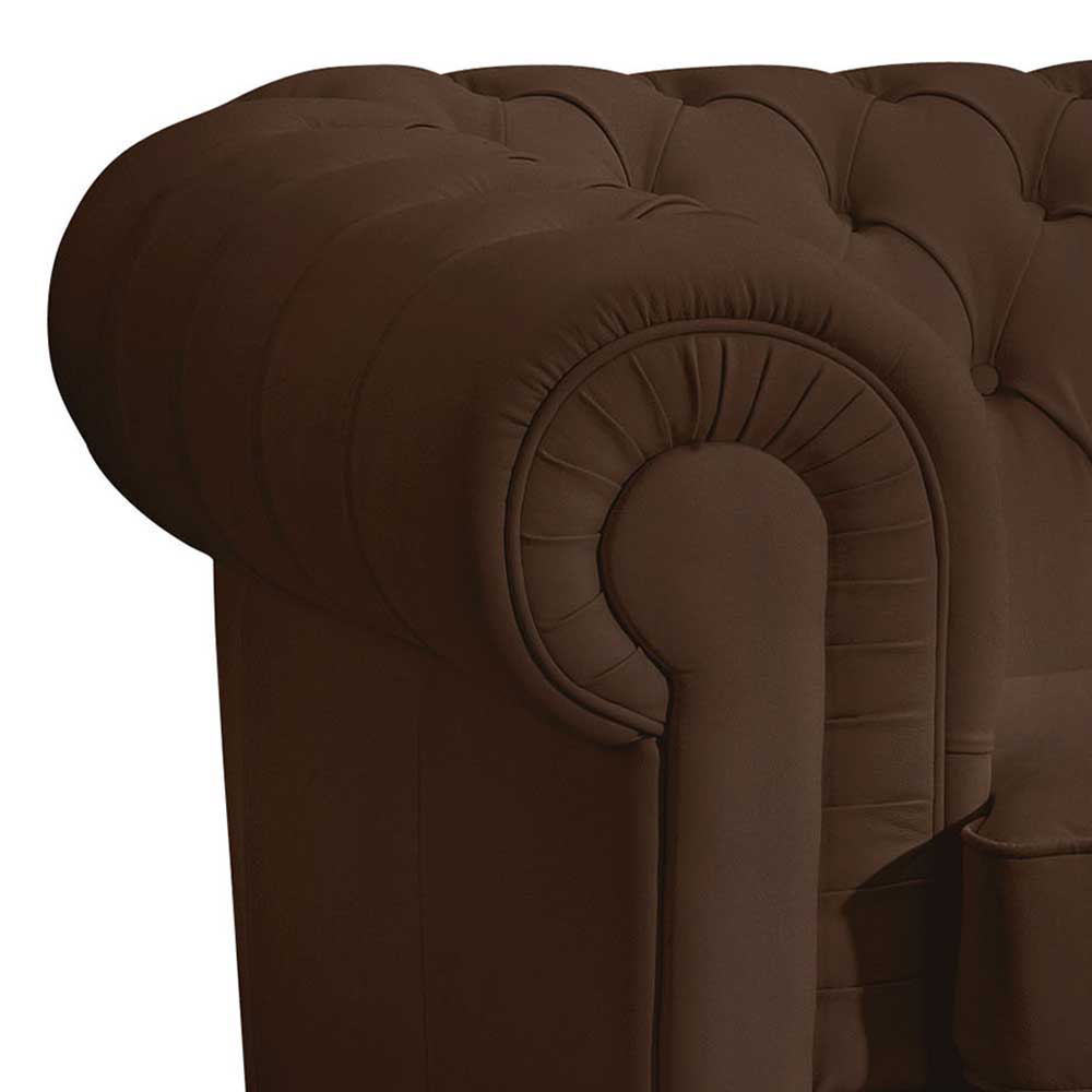 Chesterfield Couch Lioberta mit drei Sitzplätzen 200 cm breit