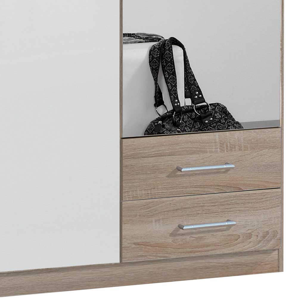 Jugendkleiderschrank Fashiona mit Spiegeltür und zwei Schubladen