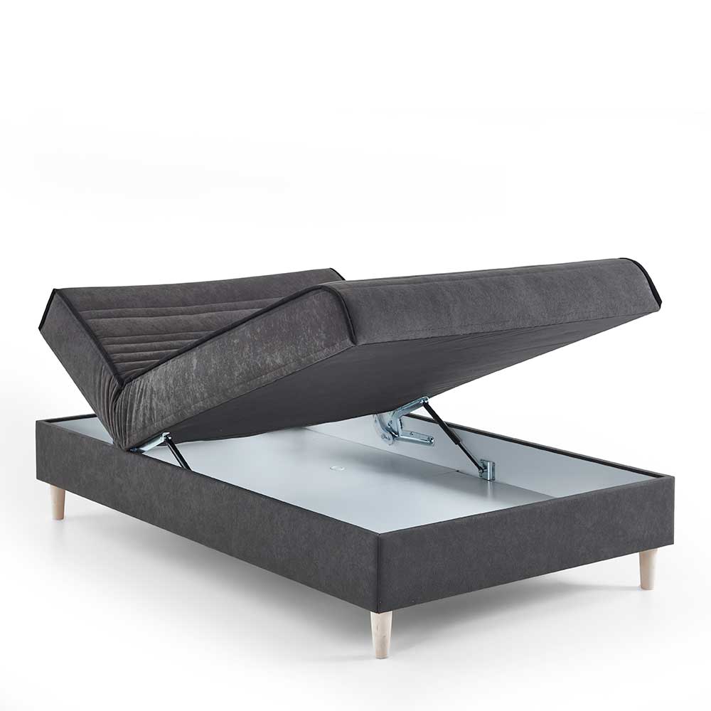 Daybed Lamezianos in Anthrazit Samt 120x200 cm
