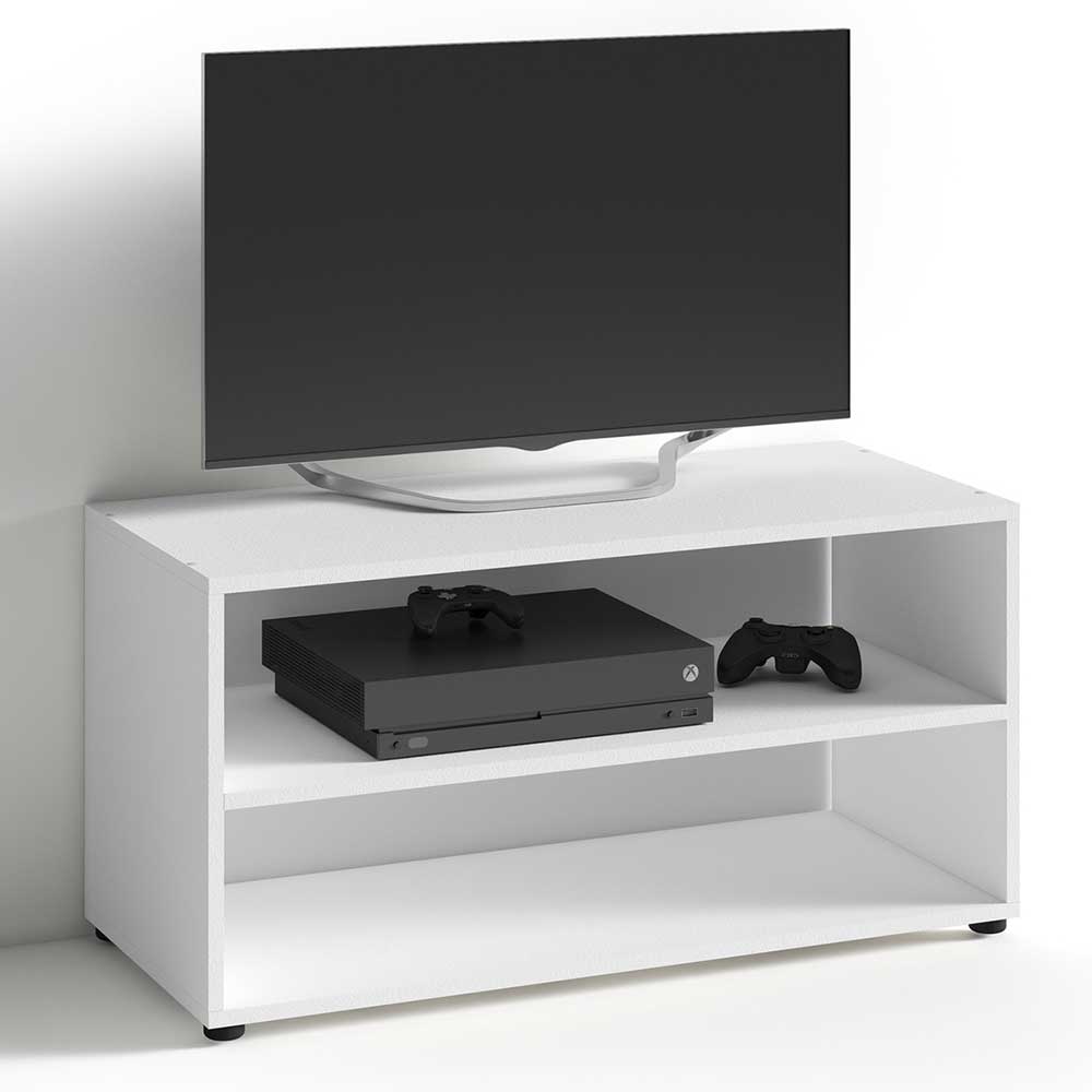 Weißes Fernsehboard Palaisa in modernem Design 90x45x39 cm