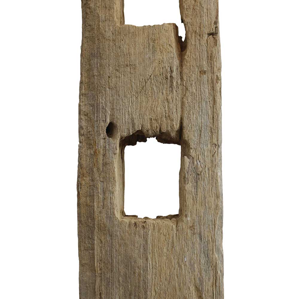 Stehleuchte Zeanno im Industrie und Loft Stil mit Treibholz Stele