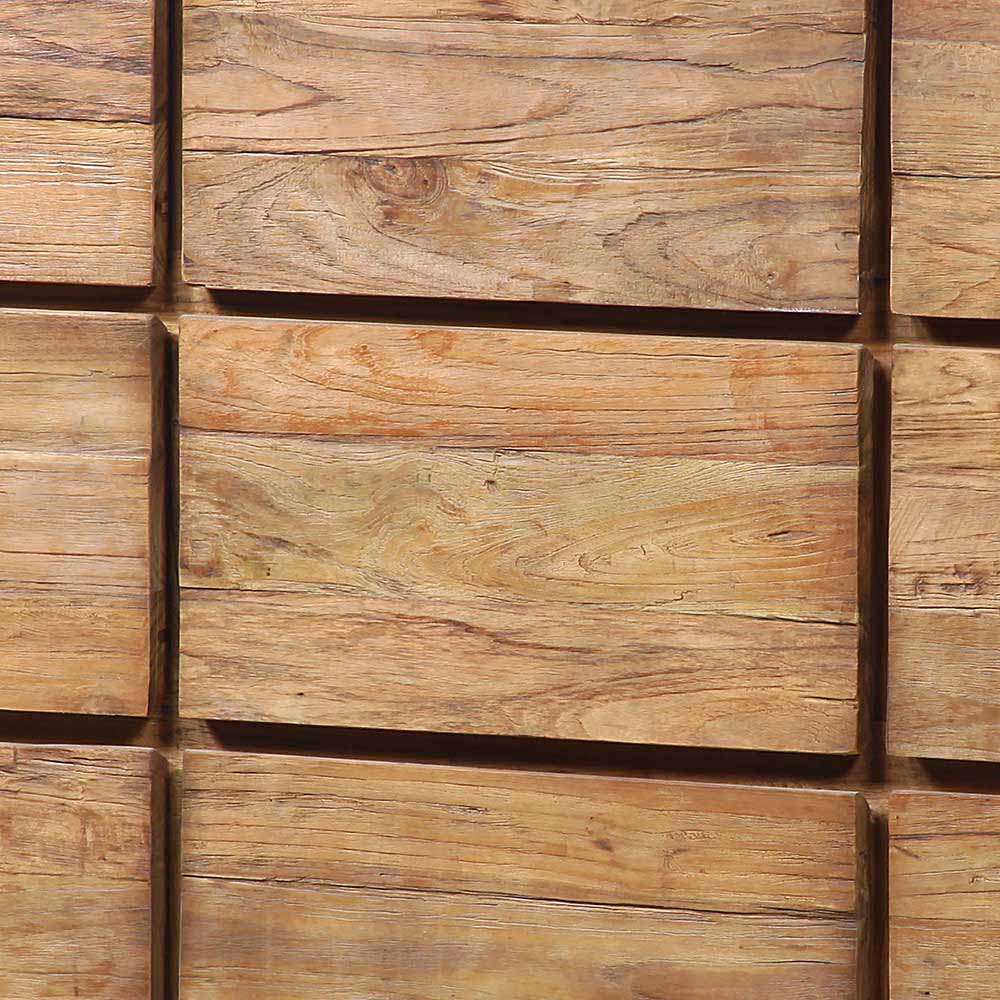 Schubladen Sideboard Vramossa aus Teak Recyclingholz 150 cm breit