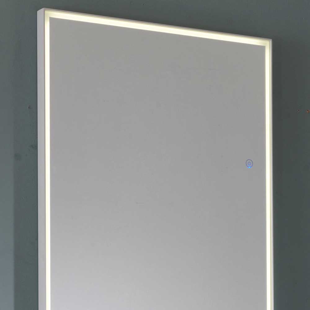 LED Wandspiegel Lugres in Anthrazit 150 cm hoch