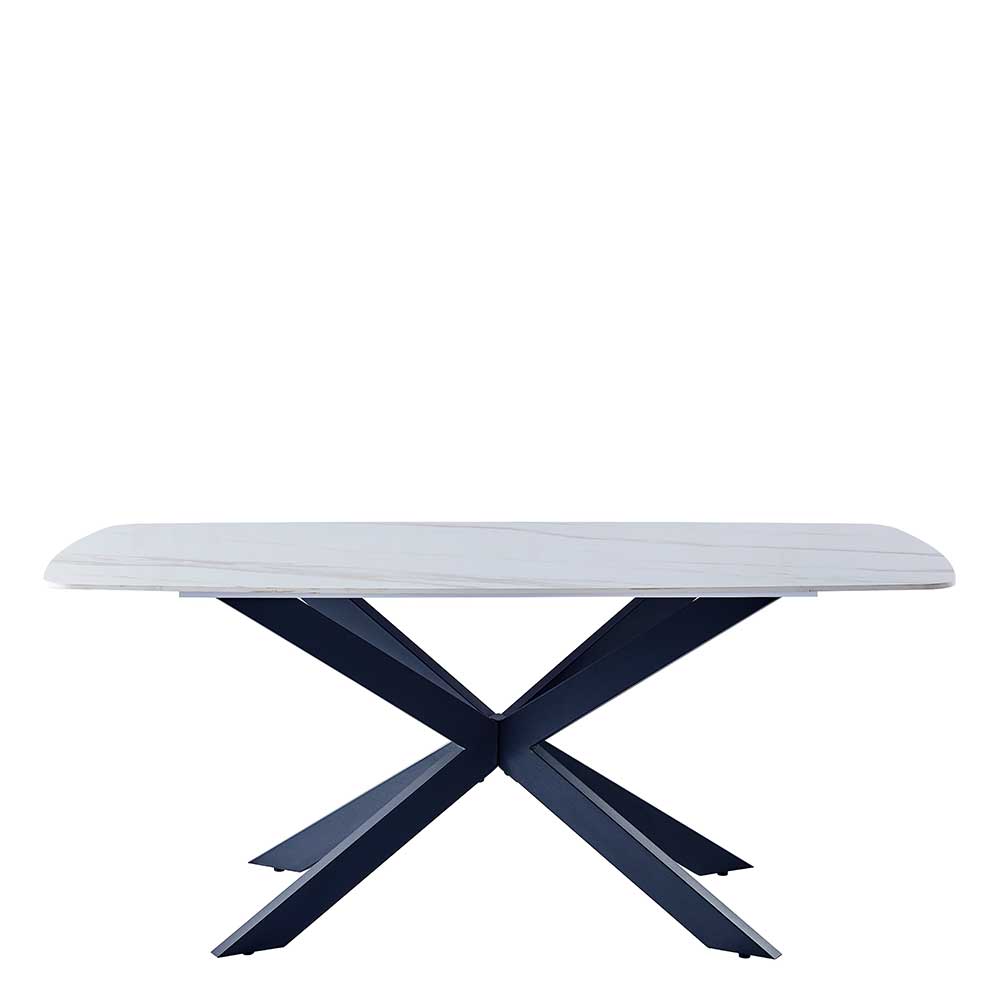 Tisch Esszimmer modern Plazura aus Sinterstein mit Spider Gestell