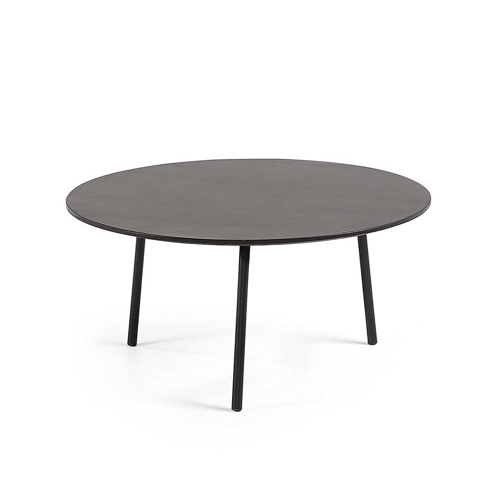Runder Tisch Phila in Schwarz in- und outdoor geeignet