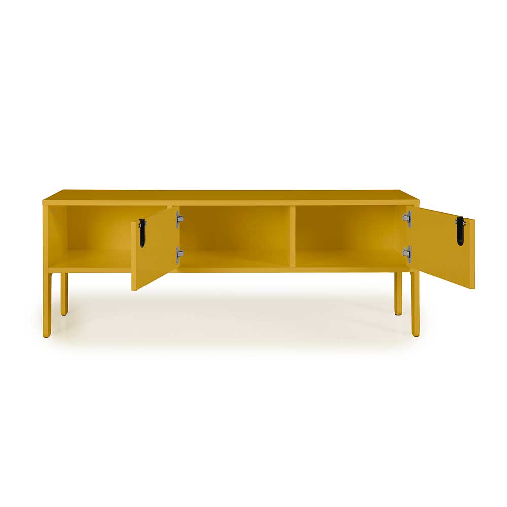 Design TV Möbel Restania in Gelb 50 cm hoch