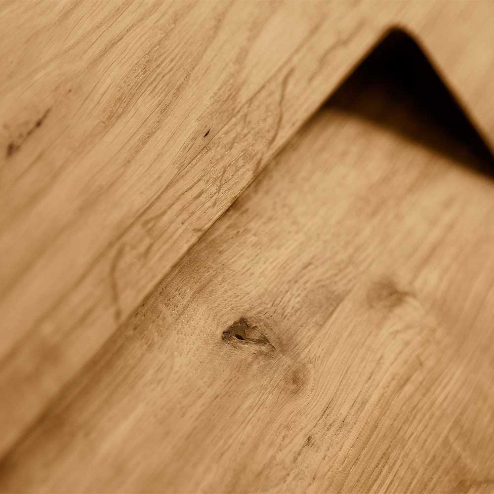 Massivholz Sideboard Cariasca aus Wildeiche geölt 100 cm hoch